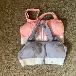 SheFit ultimate sports bras purple and pink